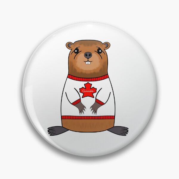Item preview, Canada Beaver Wearing A Canadian Sweater designed and sold by Sartoris Art.