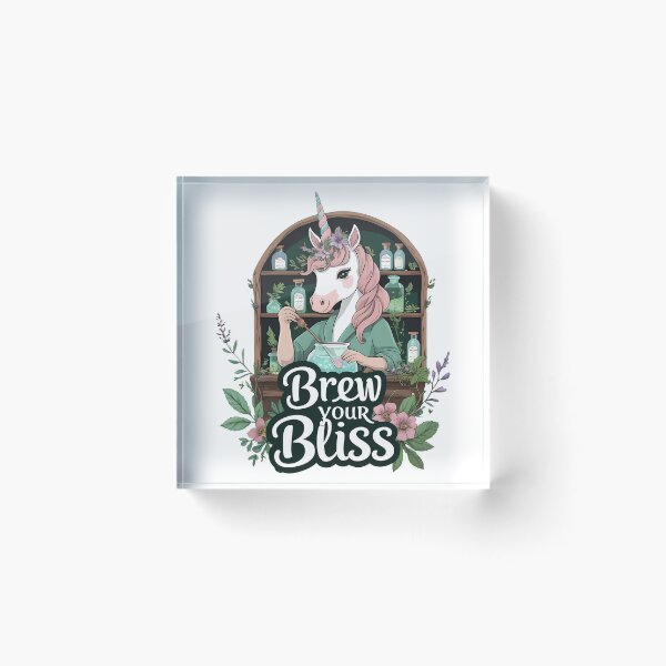 Item preview, Brew Your Bliss – Herbalist Unicorn Apothecary designed and sold by zoughlal.