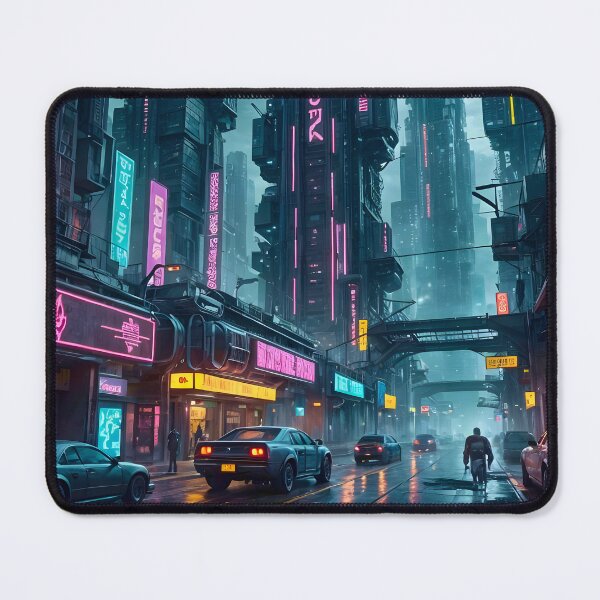 Item preview, Cyber City Life Enshrouded With Mega Towers designed and sold by Ink Art Design.