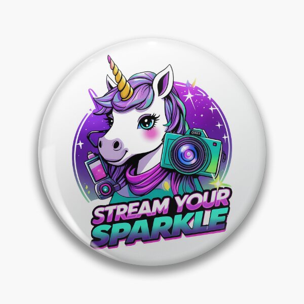 Item preview, Stream Your Sparkle – Unicorn Vlogger designed and sold by zoughlal.