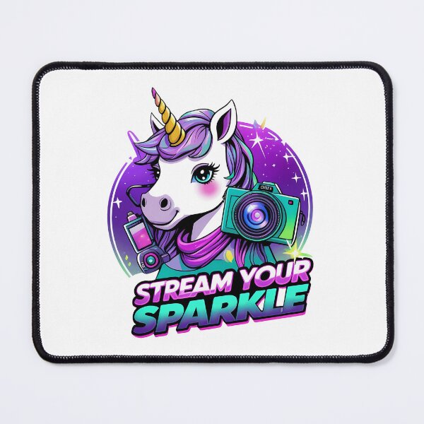 Item preview, Stream Your Sparkle – Unicorn Vlogger designed and sold by zoughlal.