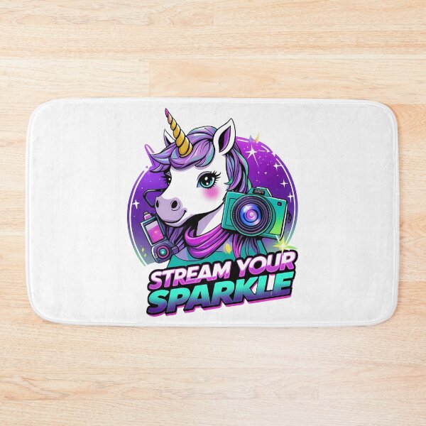 Item preview, Stream Your Sparkle – Unicorn Vlogger designed and sold by zoughlal.