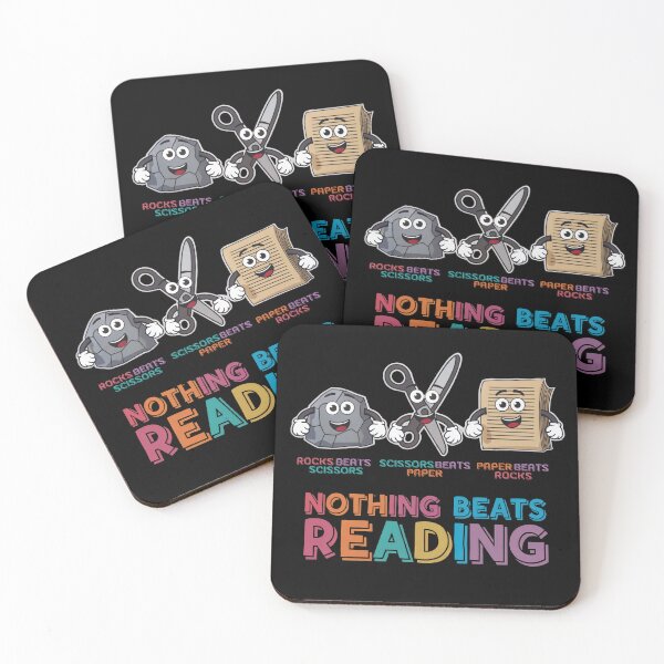 Item preview, Nothing Beats Reading Book Librarian Rock Paper Scissors designed and sold by InklingIris.