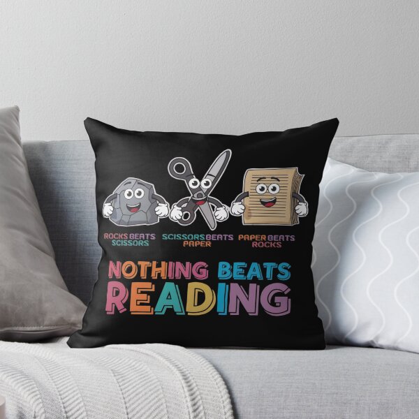 Item preview, Nothing Beats Reading Book Librarian Rock Paper Scissors designed and sold by InklingIris.