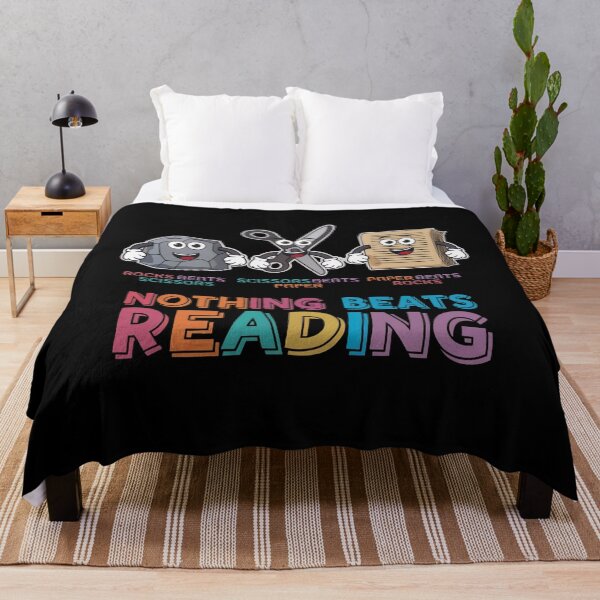 Item preview, Nothing Beats Reading Book Librarian Rock Paper Scissors designed and sold by InklingIris.