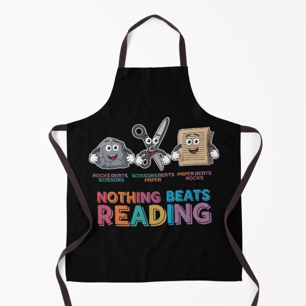 Item preview, Nothing Beats Reading Book Librarian Rock Paper Scissors designed and sold by InklingIris.