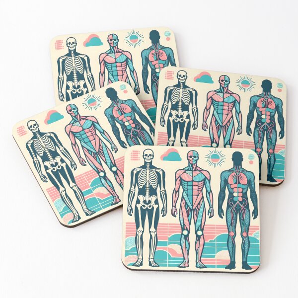 Item preview, Neon Skeletons & Cosmic Energy – Abstract Visionary Print designed and sold by InevitableAum.