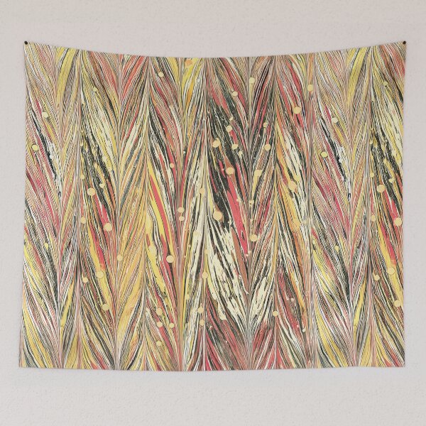 Item preview, Spotted yellow feathered marbled pattern designed and sold by 2ndBloom.