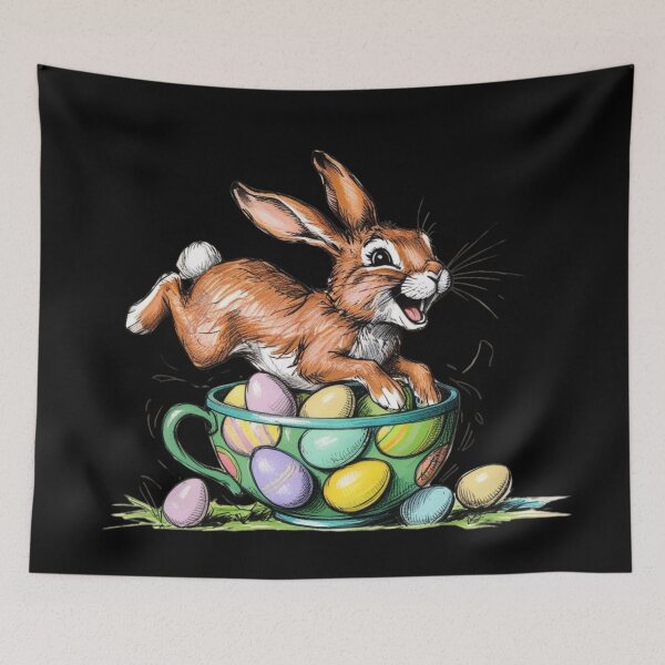 Artikelvorschau, Frohe Ostern Osterhase Eier Frühling entworfen und verkauft von Design_Your_Day.