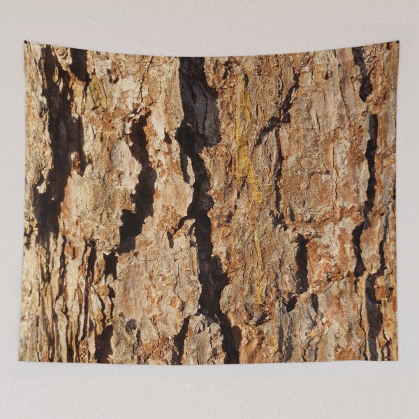 Item preview, Sunlit European Larch Tree Bark with Sharp Shadows designed and sold by Gaboro.