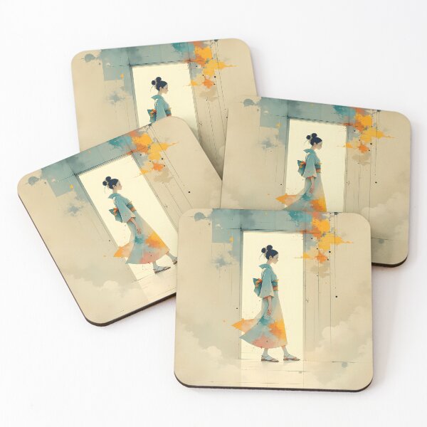 Item preview, Beautiful Japanese geisha walking  designed and sold by Coolparrotgirl.