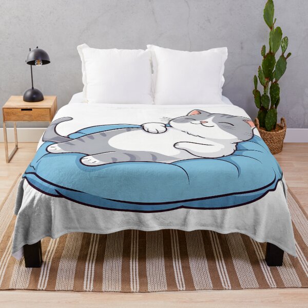 Item preview, Cute Relaxing Cat on Cozy Bed designed and sold by yasarstore.