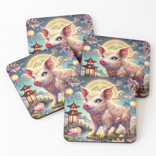 Item preview, "Celestial Pig - KMotionChronicles Chinese Zodiac Art" designed and sold by KMChronicles.