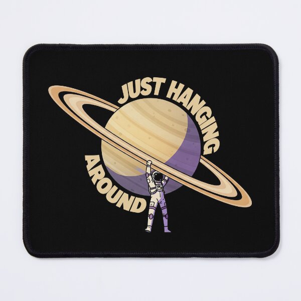 Item preview, Just Hanging Around - Astronaut Hanging on Saturn`s Rings designed and sold by AnAzArt.