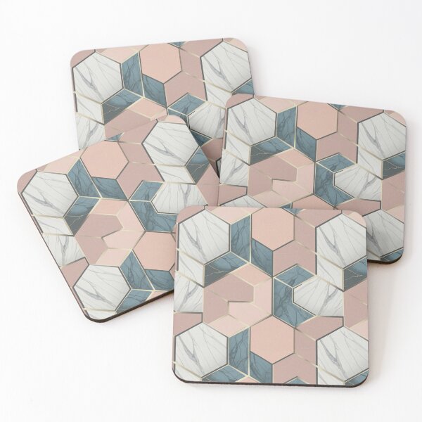 Item preview, Gray and Pink Marble Pattern designed and sold by ChainsArt.