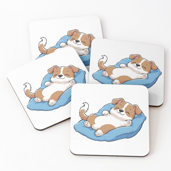 Item preview, Cute Relaxing Puppy on Cozy Bed designed and sold by yasarstore.
