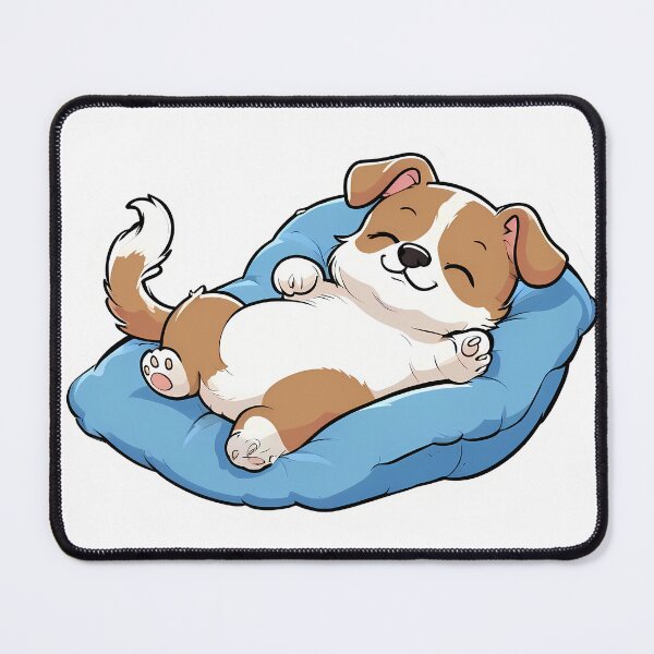 Item preview, Cute Relaxing Puppy on Cozy Bed designed and sold by yasarstore.
