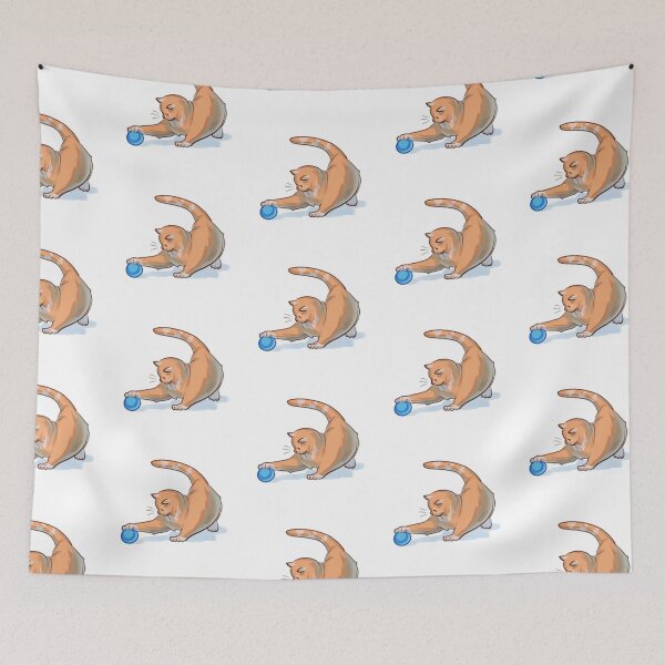 Item preview, Cat playing designed and sold by Katsu-.