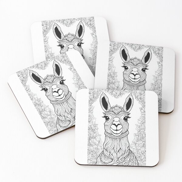 Item preview, dreamy llama designed and sold by kreativeadern.