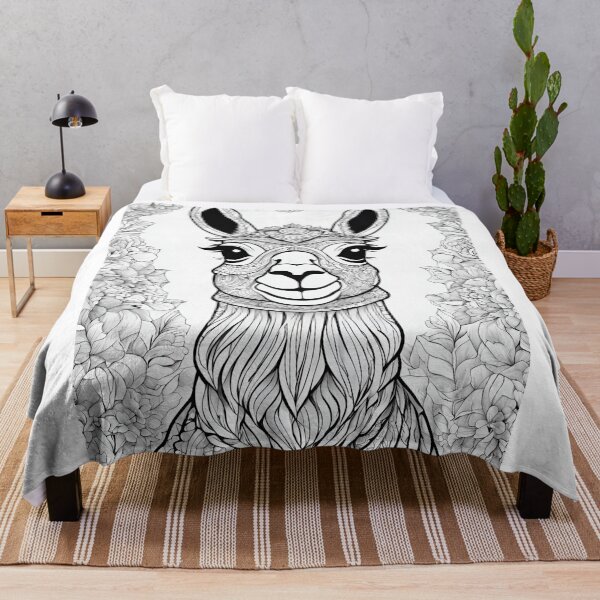 Item preview, dreamy llama designed and sold by kreativeadern.