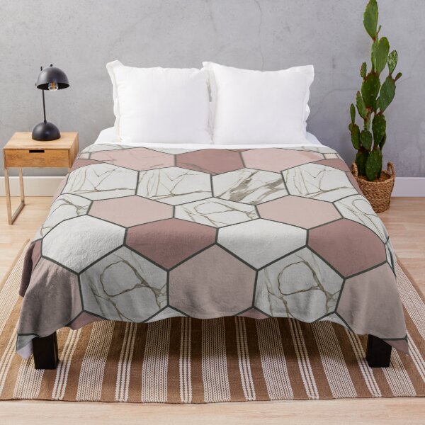 Item preview, White and Pink Marble Pattern designed and sold by ChainsArt.