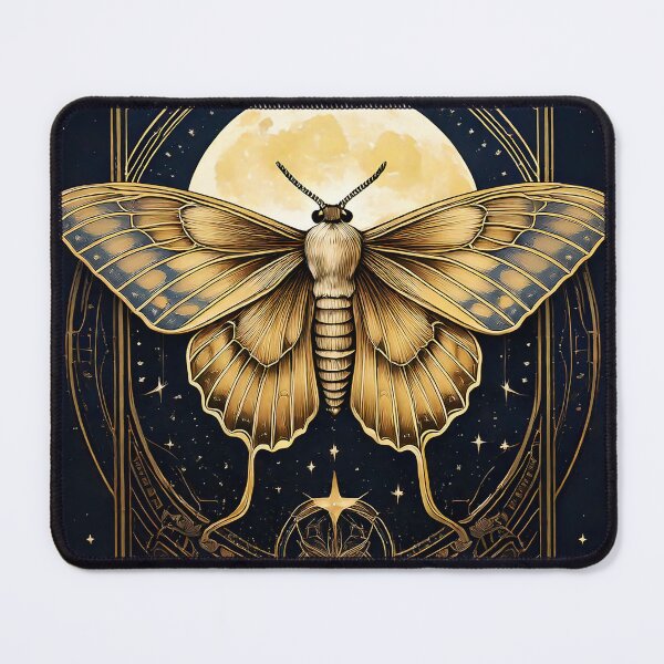Item preview, Golden Lunar Moth designed and sold by Kspirit Designs.