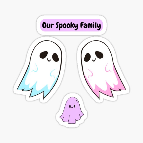 Item preview, Cute Ghost Family designed and sold by TheMaeMayhem.
