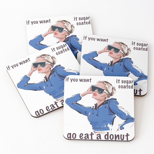 Item preview, Parisian Aesthetic bold quote eat a donut designed and sold by doracreations.