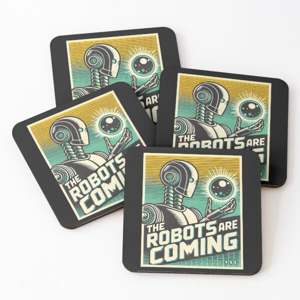 Item preview, the robots are coming designed and sold by TEEJAMBOREE.