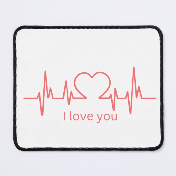 Item preview, Heartbeat Love with I Love You Message designed and sold by yasarstore.