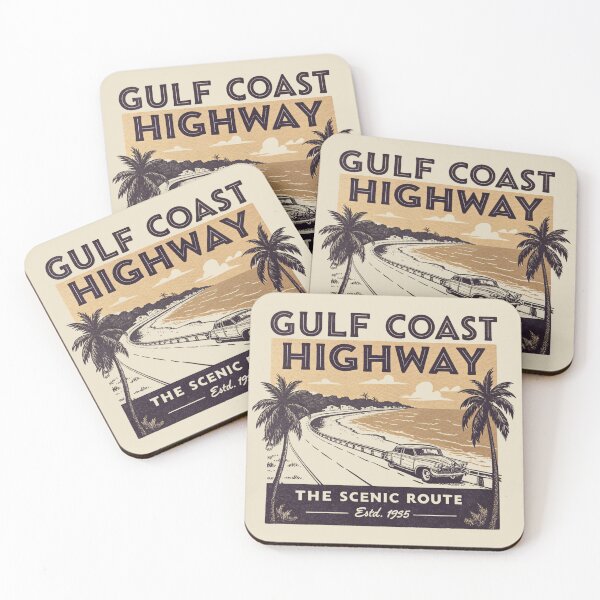 Item preview, Gulf Coast Highway – Scenic Route designed and sold by SignumShop.