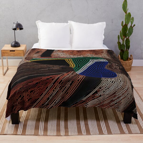 Item preview, ABSTRACT TRIBAL ILLUSTRATION INSPIRED BY THE SOUTH AFRICAN FLAG - CONTEMPORARY ART designed and sold by Ralek.