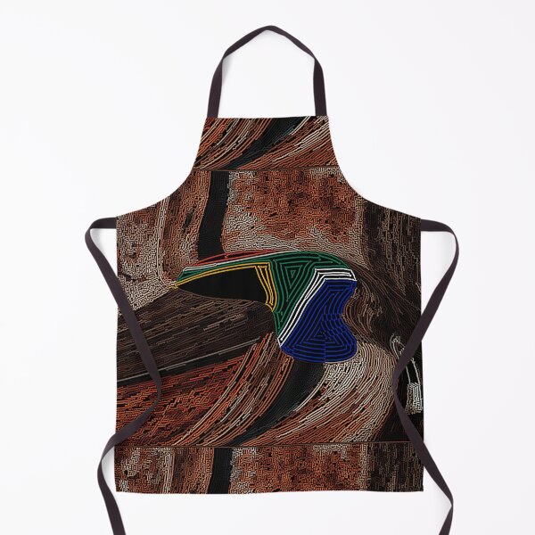 Item preview, ABSTRACT TRIBAL ILLUSTRATION INSPIRED BY THE SOUTH AFRICAN FLAG - CONTEMPORARY ART designed and sold by Ralek.