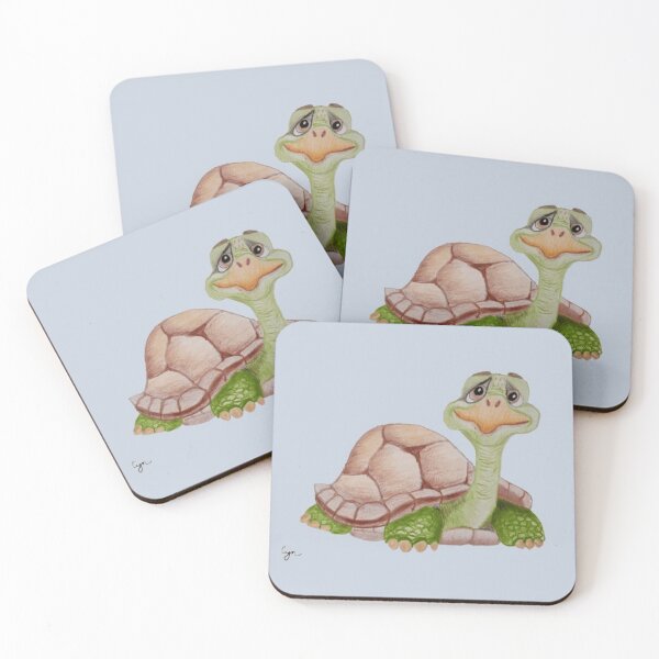 Item preview, Happy little turtle designed and sold by RockPaperArt.