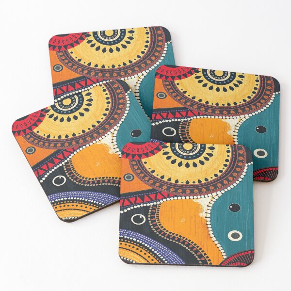Item preview, "Vibrant Harmony: Abstract Tribal Patterns" designed and sold by Macajuba Design .