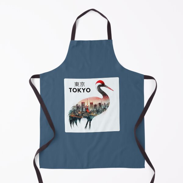Item preview, Tokyo, Japan Red-crowned Crane Double Exposure designed and sold by Dino-Lune.