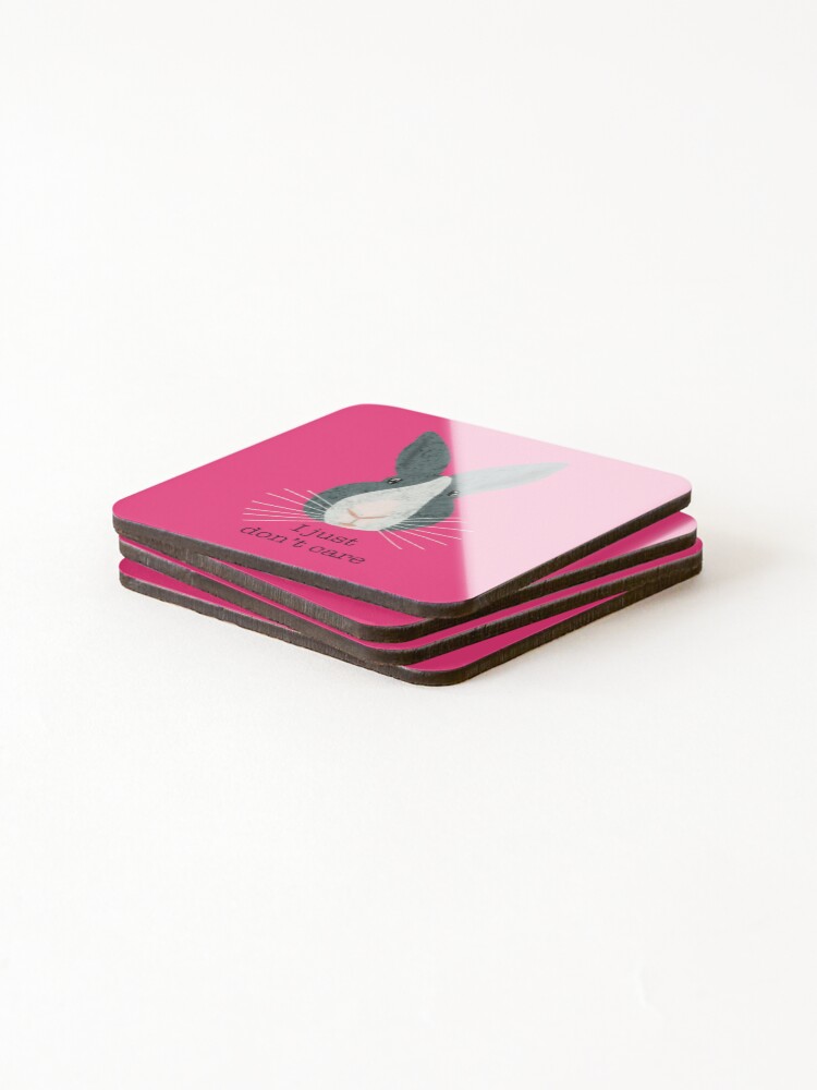 Thumbnail 4 of 5, Coasters (Set of 4), Indifferent Rabbit designed and sold by LouBlakeyDesign.