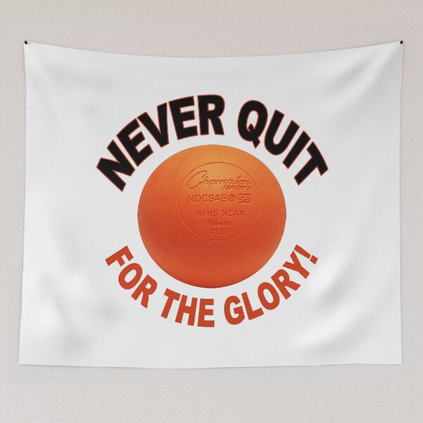 Item preview, Lacrosse; Never Quit; For The Glory;  designed and sold by StickerApe.