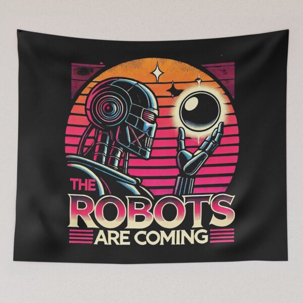 Item preview, the robots are coming designed and sold by TEEJAMBOREE.