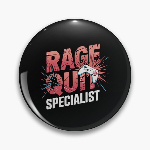 Item preview, Rage Quit Specialist Funny Gaming Meme designed and sold by FunnyDesignsArt.