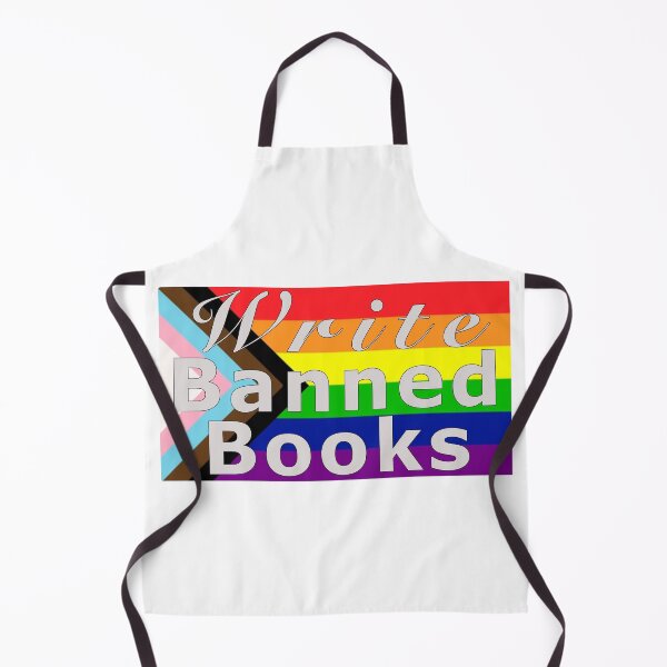 Item preview, Write Banned Books Black Outline-Rectangle designed and sold by CreativeSoup.