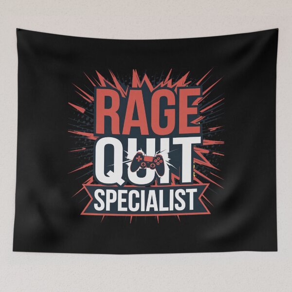 Item preview, Rage Quit Specialist Funny Gaming Meme designed and sold by FunnyDesignsArt.