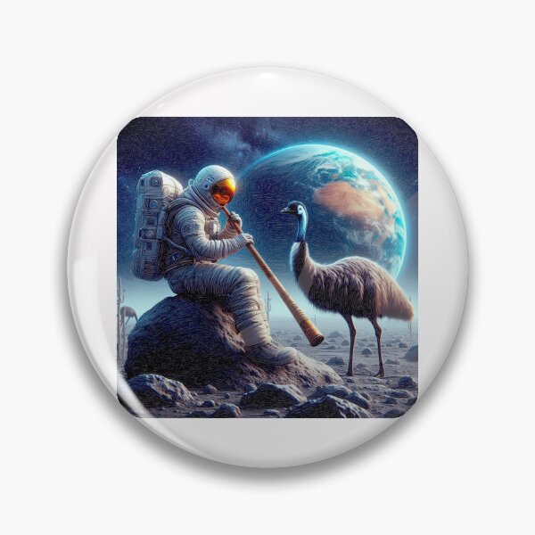 Item preview, From Australia Down Under Didgeridoo, Emu and the Astronaut#1 designed and sold by Helios Be. Lavsh.