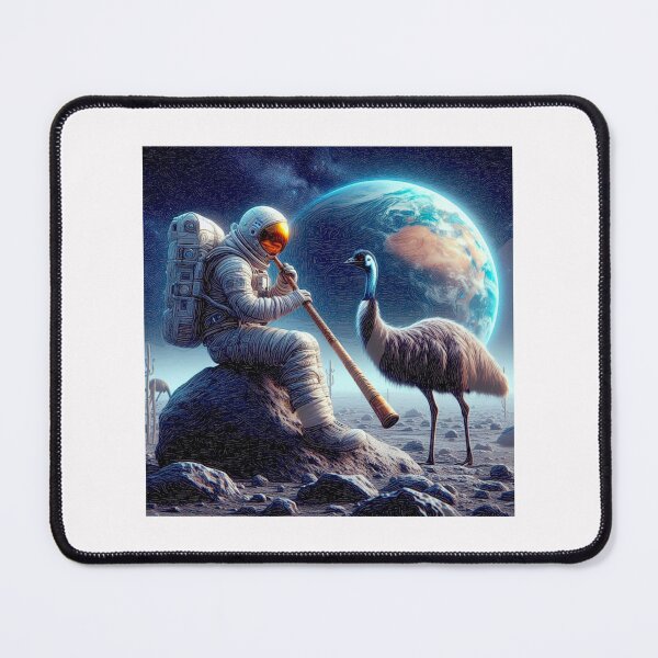 Item preview, From Australia Down Under Didgeridoo, Emu and the Astronaut#1 designed and sold by Helios Be. Lavsh.