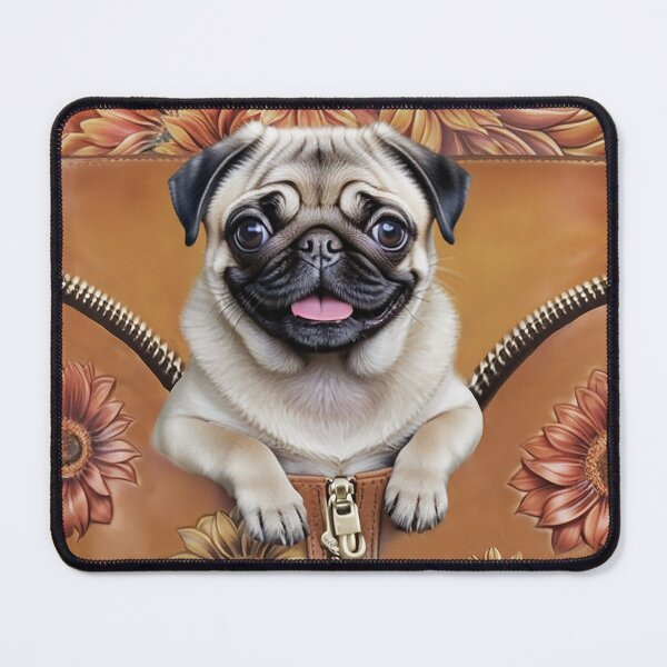 Item preview, Pug in a Sunflower Purse designed and sold by candiscamera.
