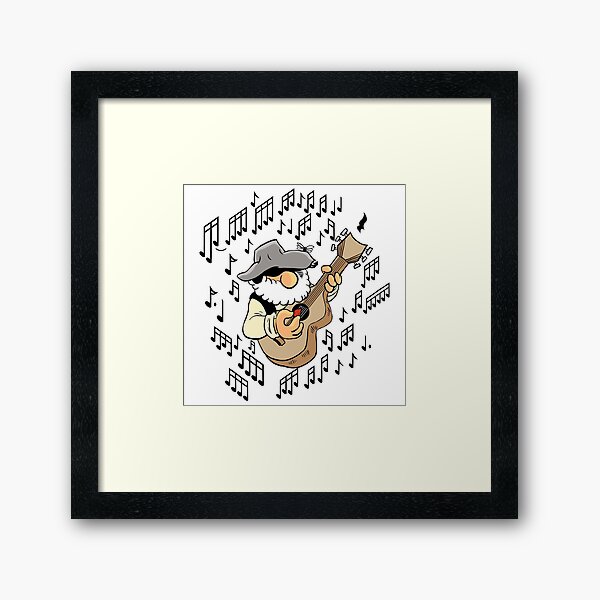 MOUSIC IS ALL AROUND ME Framed Art Print