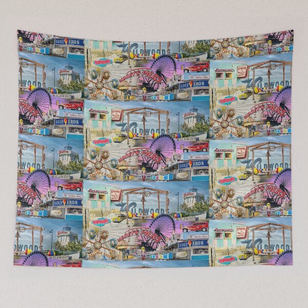 Item preview, Wildwood NJ collage  designed and sold by ChattyKathieGifts.