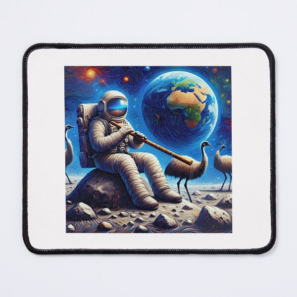 Item preview, From Australia Down Under Didgeridoo, Emu and the Astronaut#2 designed and sold by Helios Be. Lavsh.