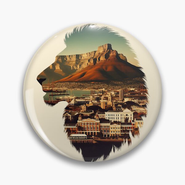 Item preview, Cape Town, South Africa African Lion Double Exposure designed and sold by Dino-Lune.