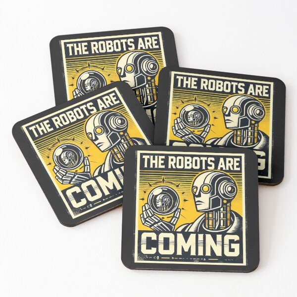 Item preview, the robots are coming designed and sold by TEEJAMBOREE.